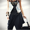 Women's Trendy Black Harem Baggy Pants Trousers