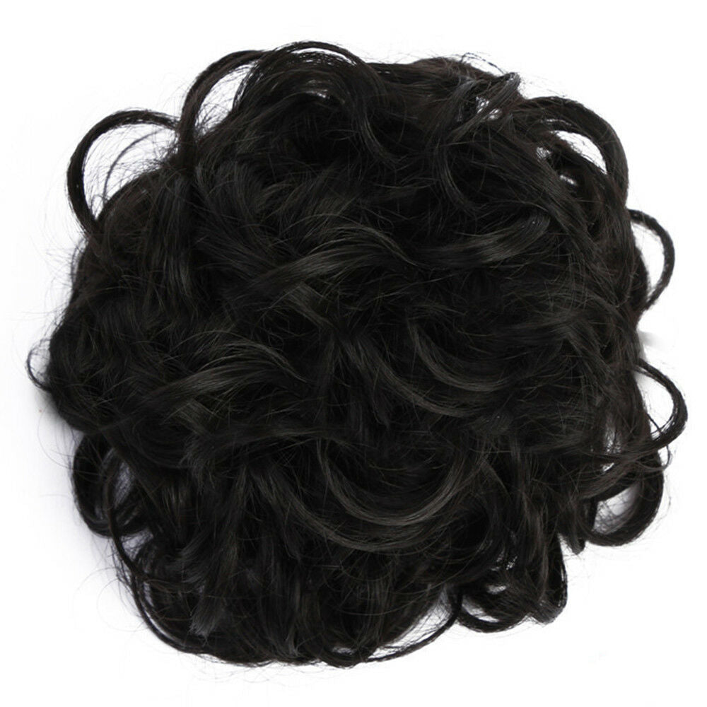 12cm Chic Fashion Fluffy Curled Hair Pack wig Bun