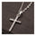 Cross Pendant Zircon Diamanted Necklace   silver