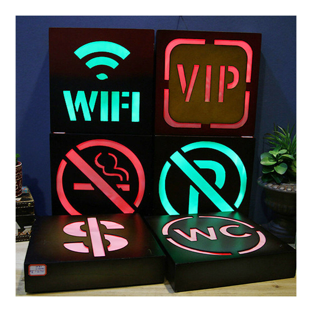 America Vintage Wall Light Box LED Bar Restaurant Signs