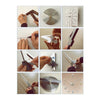 Horloge Murale Super Grande Taille 3d Miroir Acrylique Diy Argent