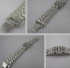 Futuristic Cool Design Blue LED Lava Watch Metallic Black or Sliver Bracelet Ban