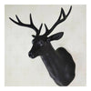 Large Size Plastic Deer Head Wall Hanging Decoration black