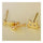 18K Gold Galvanized Austrian Zircon Ear Studs Cat Fish