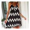 Summer Wave Tassel Beach Suspender Plus Size Dress