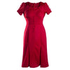 À la Mode Ol Fin One-Step Robe Jupe Rouge