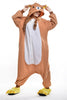Unisex Adult Pajamas Cosplay Costume Animal one piece sleepwear Suit Brown Bear