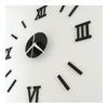 Romain Chiffre Acrylique Horloge Murale Décoration Acrylique Noir