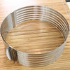 Wholesale adjustable circular layered mousse ring 24-30CM retractable telescopic