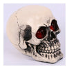 Tricky Toys Resin Glittery Skull Statue Human Skeleton Halloween    bareheaded
