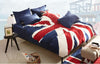 UK Flag Velvet Warm Duvet Quilt Cover Sets Bedding Cover Sets
