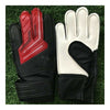 Child Teenager Goalkeeper Gloves Roll Finger   red black   5