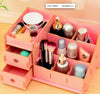 Wood Cosmetic Storage Box Desk Cantainer Drawer Multi Layers Jewelry Organizer L