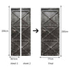 Neuf 3d Diy PVC Imperméable Porte Autocollant Mural Fer Porte Qd021
