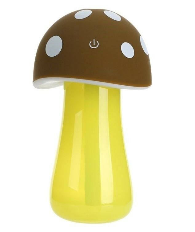 Creative Night Lamp USB Mushroom Humidifier Air Purifier   coffee