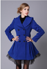 Romántico Cálido para Invierno Chaqueta con Malla Bordes Chaqueta Vintage