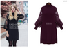 Gorgeous Black /grey/Burgundy Lace Crochet Embroidery Sleeve Sweater Dress