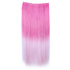 60cm Extension de Cheveux Pièce Dégradé Morceau Long Droit 55 Couleurs
