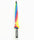 New Rainbow Umbrella with Straight Shank Wedding Party Favor