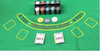 200PCS Portable Poker Chip Set 21 Jack  Steel Case Two Card Set Game Family run