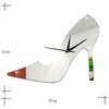 3D Women High Heel Shoe Mirror Wall CLock