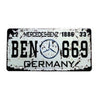 América Europa France Coche Placa Barra Ktv Colgante de Pared Decoración 12