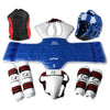 Taekwondo Protective Gear 5pcs Set Thick For Tournament blue female S