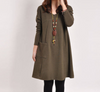 Chic Loose Fit Highlander Pocket Tunic Dress  Yellow Grey Army Green