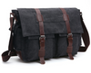 Mens Retro Vintage Multi-pockets Shoulder Bag  Messenger Canvas W Shoulder Strap