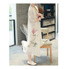 Vintage China Traditional   Style Loose Fit 2pcs Imitation Suit Evening Dress
