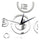 Acrylic Wall Clock Home Decoration Mirror Living Room   silver