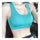 Breathable Dry Fast Woman Shockproof Running Vest Wireless Yoga Bra   blue