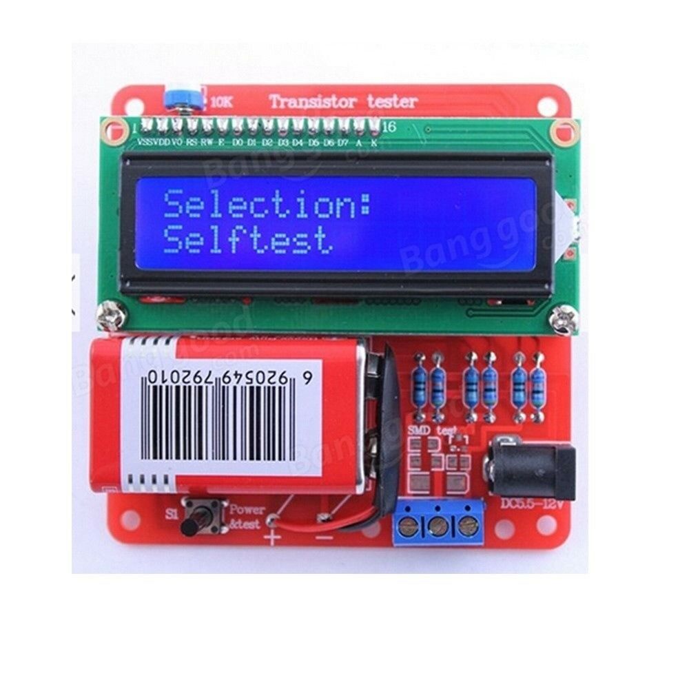 DIY Multifunction Transistor Tester Kit For LCR ESR Transistor PWM Signal Genera