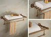 Antik Badezimmer Zubehör Handtuch Ständer Utensilien Halter Wandmontage