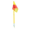 Detachable Soccer Football Corner Pole & Flag Post Set ABS Base   1m 2pcs pole+f