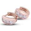 Diamanted AAA Zircon 18K Gold Galvanized Ear Studs