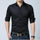 Mens Luxury Stylish Casual Dress Slim Fit T-Shirts Casual Long Sleeve Best Sale
