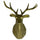 Large Size Plastic Deer Head Wall Hanging Decoration golden