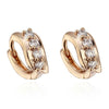 Earrings 18K Gold Galvanized Zircon