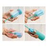 Sponge Milk Bottle Cup Brush Kitchen   blue