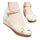 Old Beijing Cloth Shoes Phoenix Embroidered Increased whitin   beige