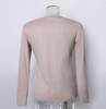 Women's Fashion  Side Button Fitted Blazer Top 3 solid colors