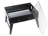 Barbecue Grill Poêle Mallette Portable Noir
