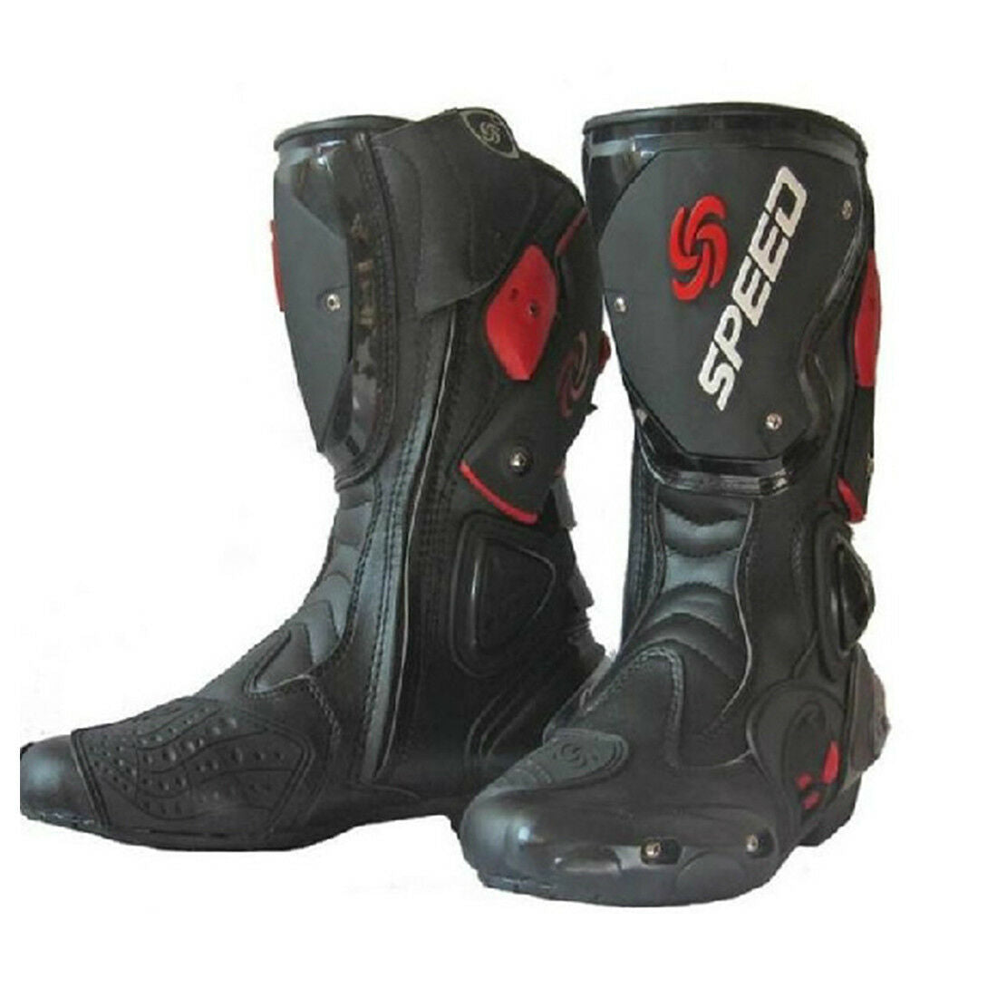 motorcycle shoes Bike race thigh boots cross-country boots knight boots Black