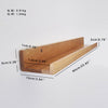 Forma de u Foto Estantería Rústico Madera Almacenaje Expositor Pared Soporte