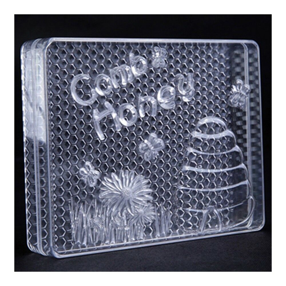 5 pcs Square Transparent Comb Honey Box Food Level Plastic