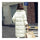 Middle Long Down Coat Woman Casual Coat   white