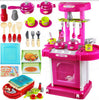 Enfants Ustensiles de Cuisine Set Maison Jeu Changeable Combinaison Rouge/Rose
