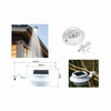 3 Leds Solaire Lampe Extérieure Lampe pour Gouttière Clôture Jardin Yards Blanc