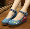 Chinese Ethnic Embroidery Inner high Heel Elevator Cheongsam Dress Shoes FANS